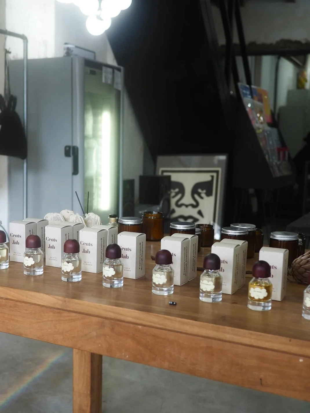 Cents.Lab fragrance display at Temporary Giftshop